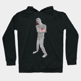 Black and White Christmas Zombie Hoodie